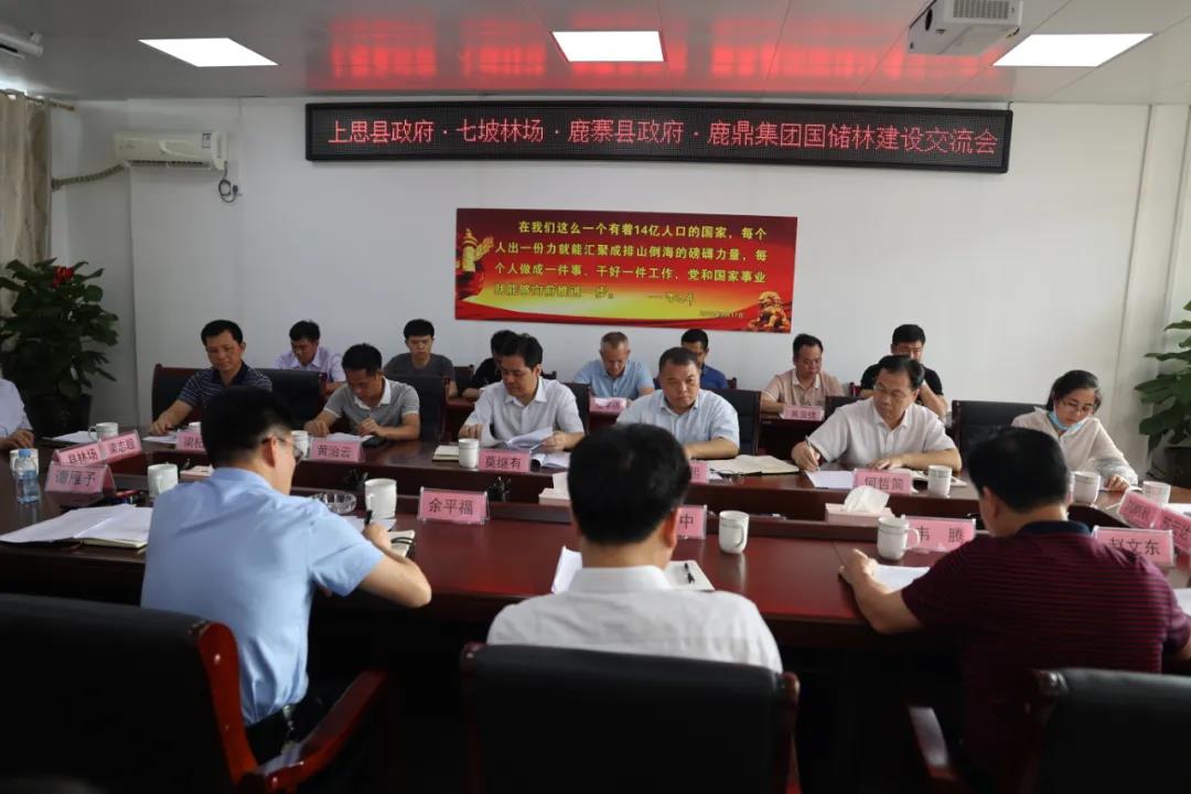 上思县当局、、七坡林场到WG电子集团互换国储林项目建设工作1.jpg