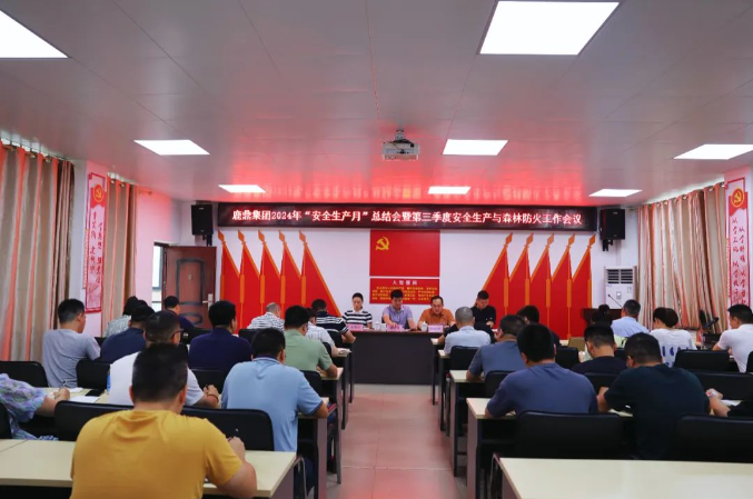 WG电子集团召开2024年“安全出产月”总结会暨第三季度安全出产与丛林防火工作会议